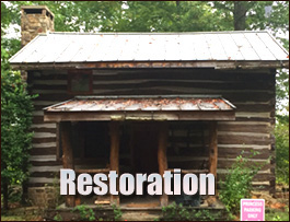 Historic Log Cabin Restoration  Sawyerville, Alabama
